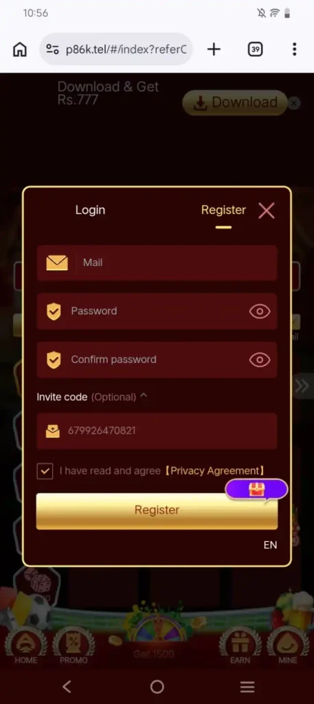Download P86K game APK for Android phones