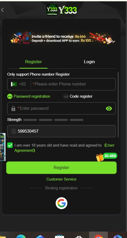 y333 registration steps