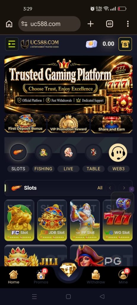 UC588 Game Homepage